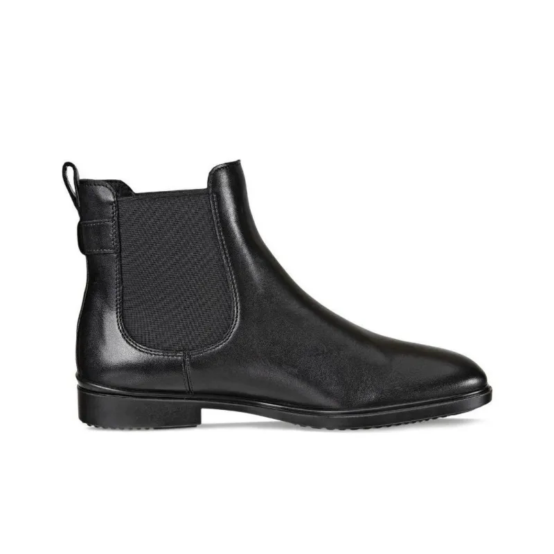Ecco Short Chelsea Boots 1.5cm Women's Black-1
