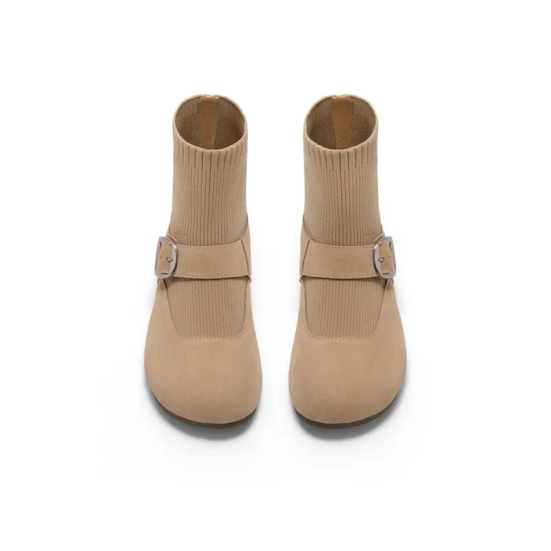 BELLE Ankle Boots 3cm Women's Gray-7