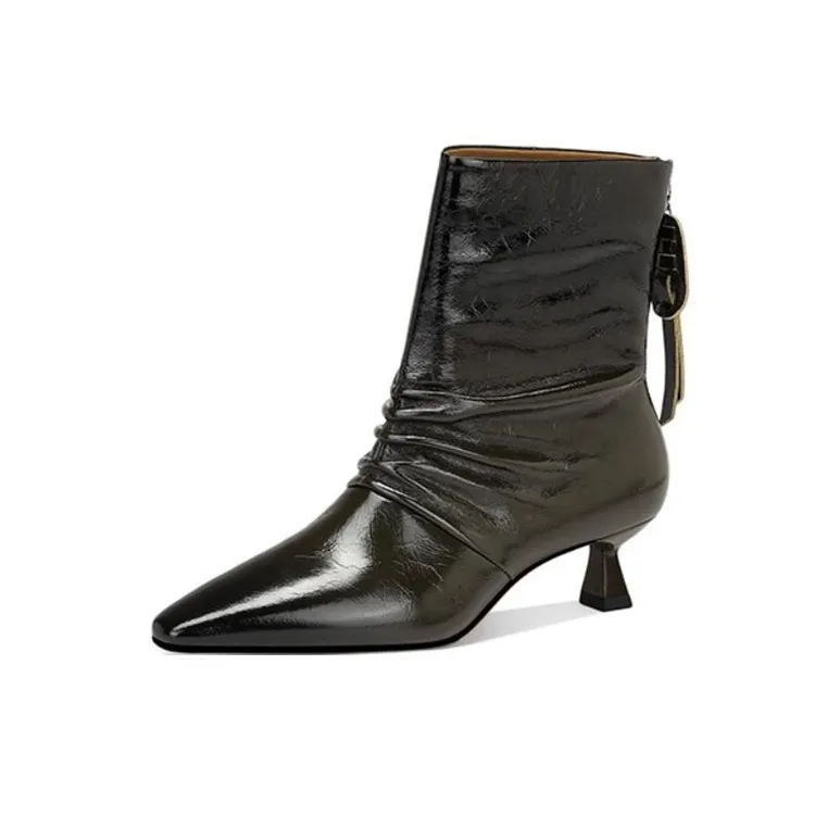 JESSICA SOPHIA Ankle Boots 4cm Women's Brown-0