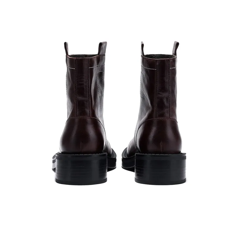 BELLALILY Ankle Boots Women's Coffee-4
