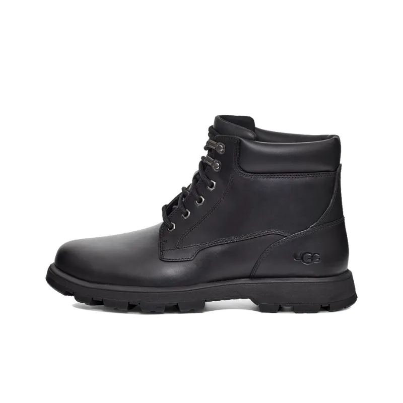 UGG Wear-Resistant Slip-Resistant Short Outdoor Boots Men's Black-0