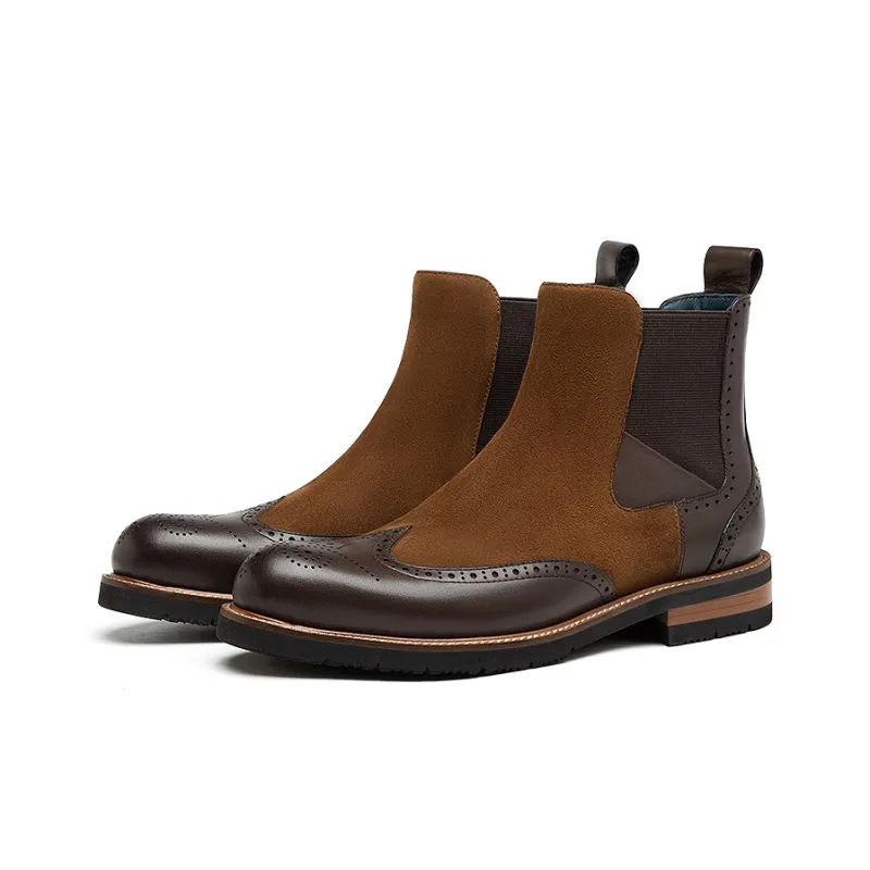 ROBERTA DI CAMERINO Short Chelsea Boots Men's Khaki-2
