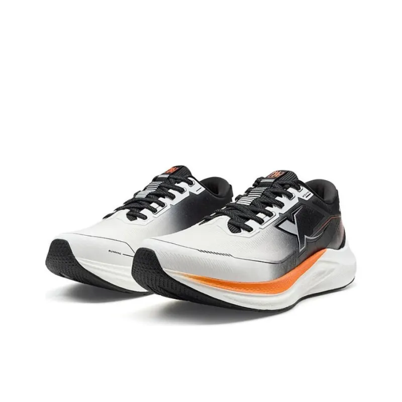XTEP Tank Cheng 2.0 Slip Resistant Coverage Low Top Casual Running Shoes Men's White Black Orange-2