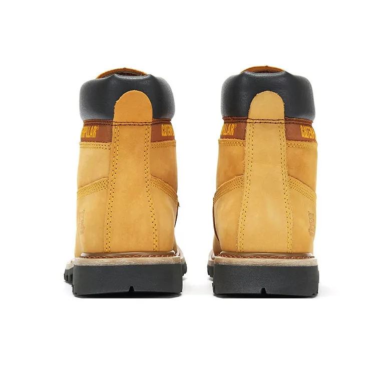 CAT Colorado Series Crew Mountaineering Travel Outdoor Boots Martin Boots Yellow Boots Men's Yellow-4