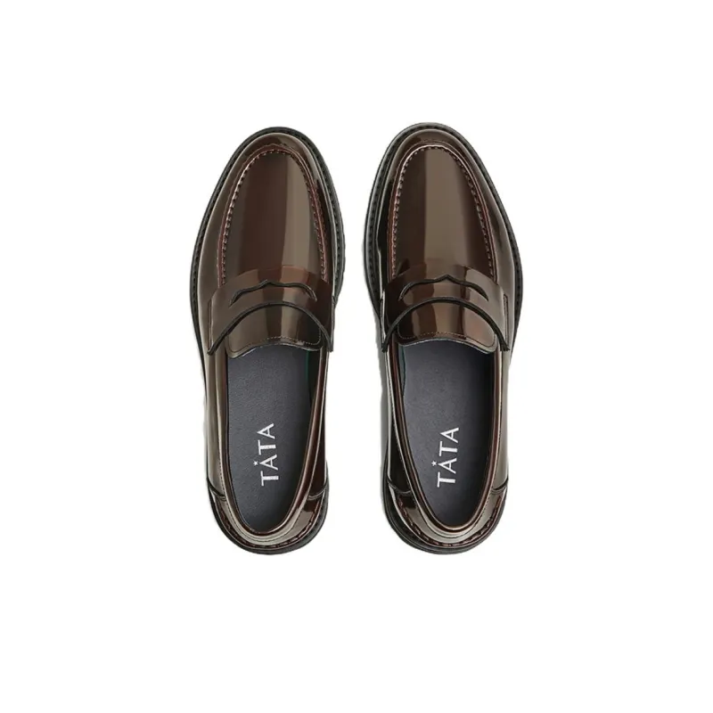 TATA Loafers Men Solid Color-5