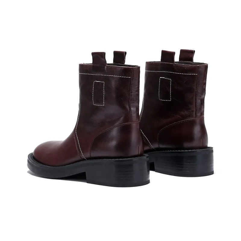 BELLALILY Ankle Boots Women's Coffee-3