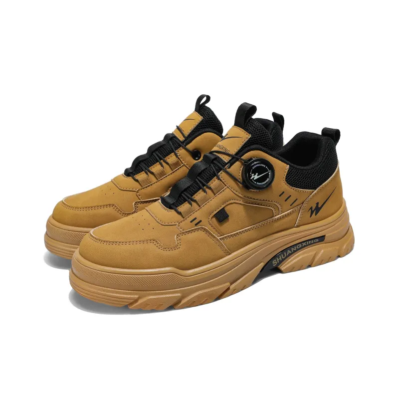Binary Ankle Boots Low Top Men's Khaki-4