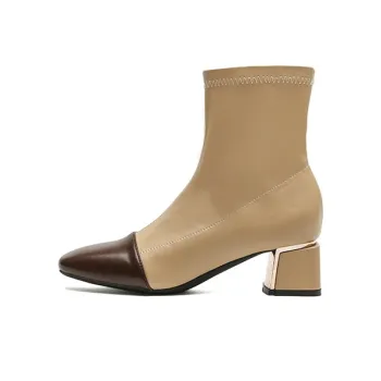 YAFEI XUANYU Ankle Boots Women's Khaki
