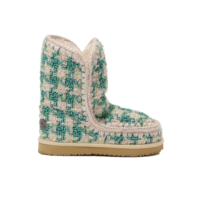 K.D.KENAZ Warm Slip Resistant Balance Short Snow Boots Women's Matcha-1