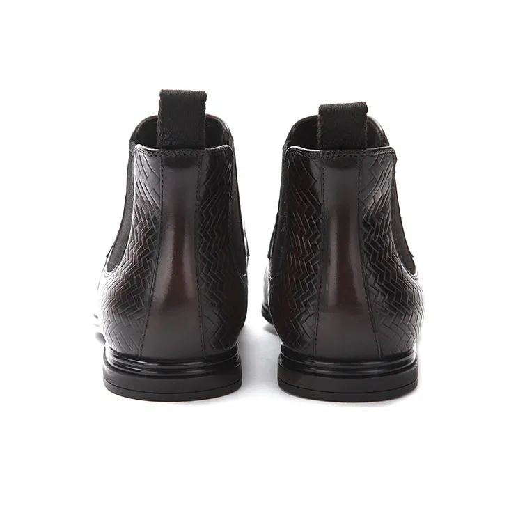 Satchi Chelsea Boots Men Brown-4