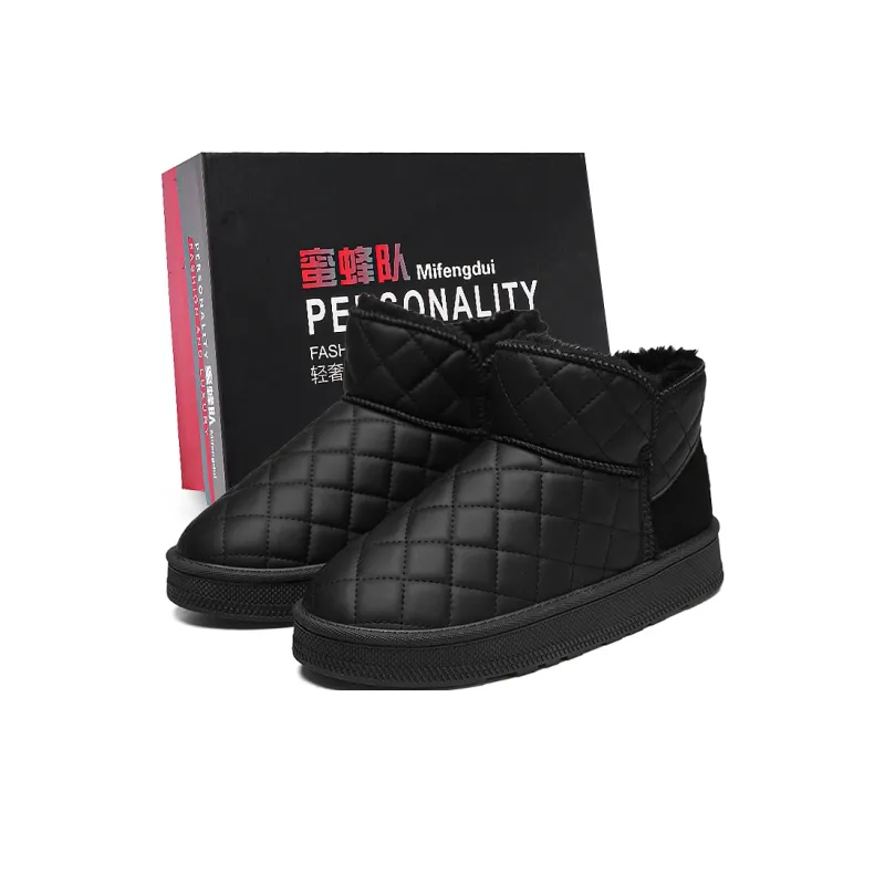 Team Bees Warm And Wear-Resistant Short Snow Boots Unisex Box Included-6