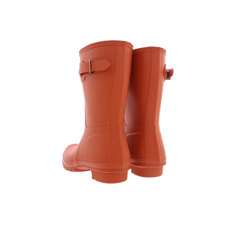 HUNTER Original Short Abrasion Resistant Cushioning Rain Boots Women's Red-3