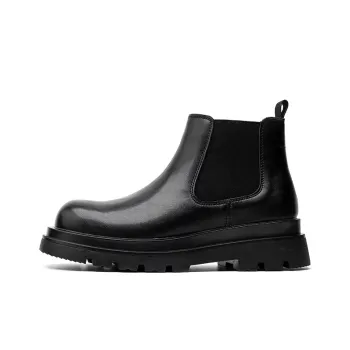 ZUWUDONG Short Chelsea Boots Men's Black