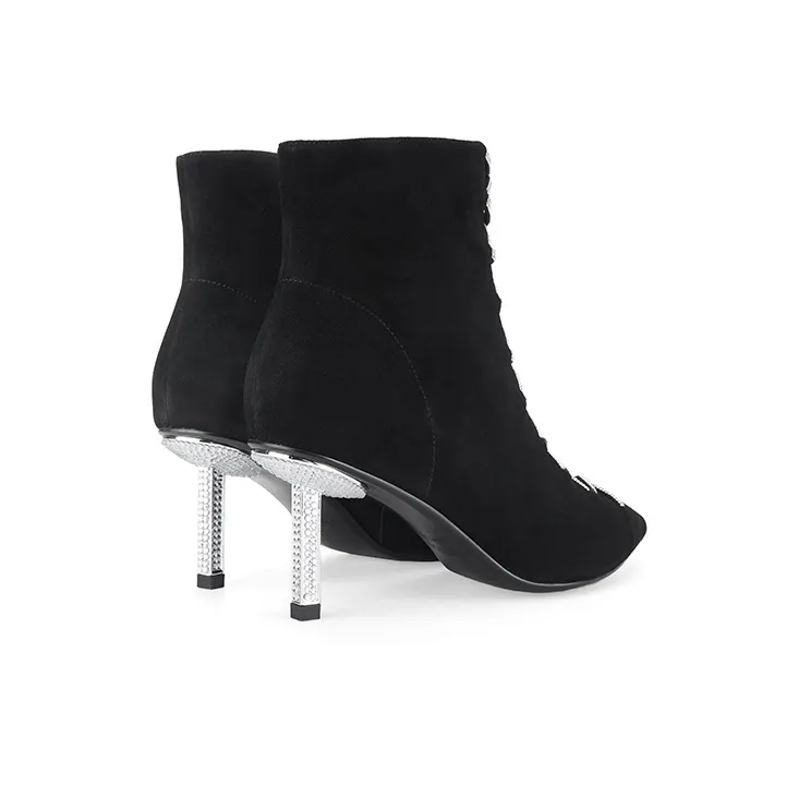 D FUSE SCANDINAVIA Ankle Boots High Heels 5 8cm Women's-3