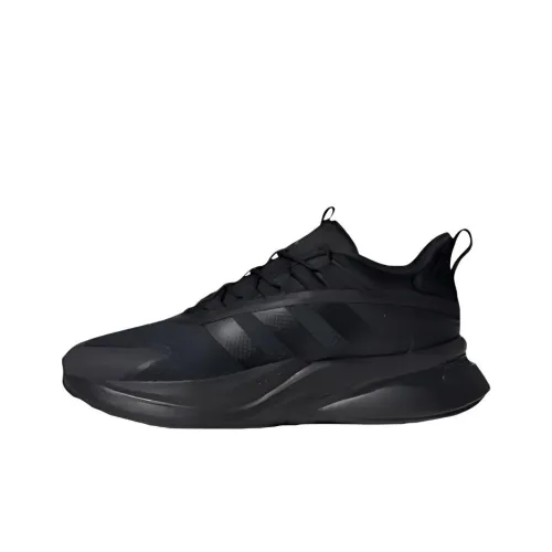 Adidas AlphaBounce Anti Slip Wear Resistant Low Top Casual Shoes Men's Black