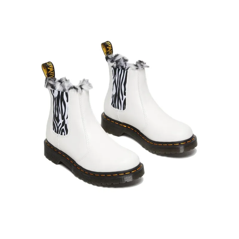 Dr.Martens Short Chelsea Boots Women's White-2