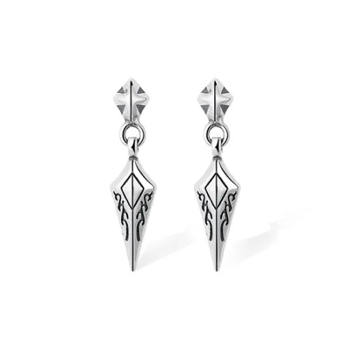 ETAHLOVE S925 Silver Earrings Unisex Date Confession Gift For Boyfriend Girl Surprise Anniversary Gift