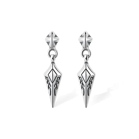 ETAHLOVE S925 Silver Earrings Unisex Date Confession Gift For Boyfriend Girl Surprise Anniversary Gift-0