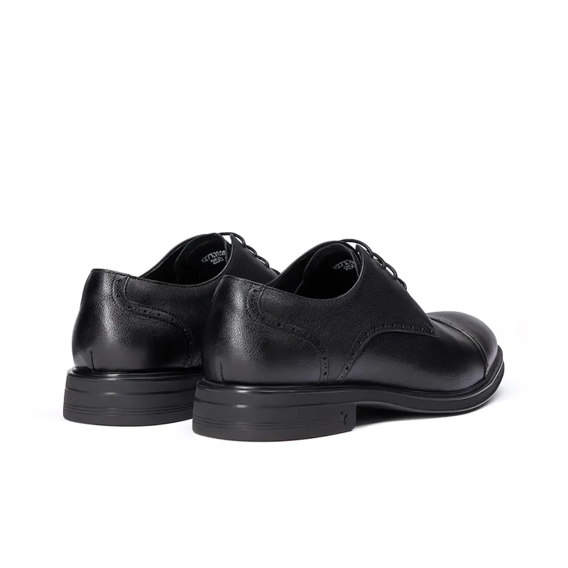 SEVEN Dress Shoes Men Low Top Black-2