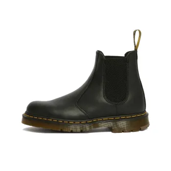 Dr.Martens 2976 Short Mid Calf Chelsea Boots Unisex Black