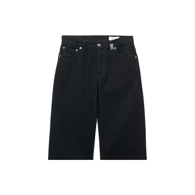 Alexander McQueen Belt Loop Wide Leg Jeans-4