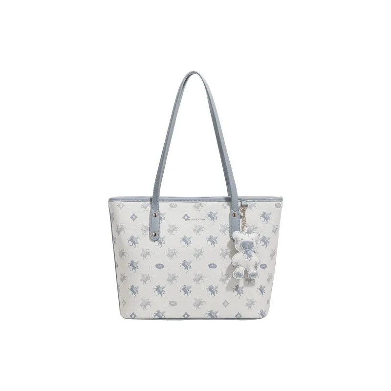H YXIANG Cow Leather Tote Bag Shopping Bag Shoulder Bags Women's Nut Apricot/Ecru/Phantom Blue-11