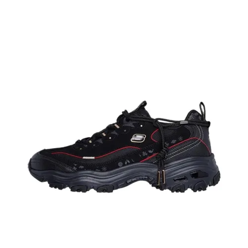 Skechers DLITES Wear sport Slip sport Low Top Chunky Sneakers Men's Black