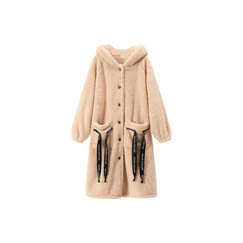 Vine Color Bath Robes Women's Khaki-0