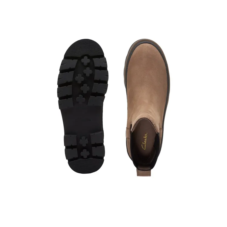 Clarks Ollie Series Crew Chelsea Boots Women's Brown-3