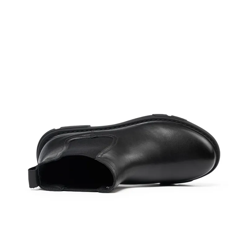 AOKANG 12cm Casual Chelsea Boots Women's Black-3