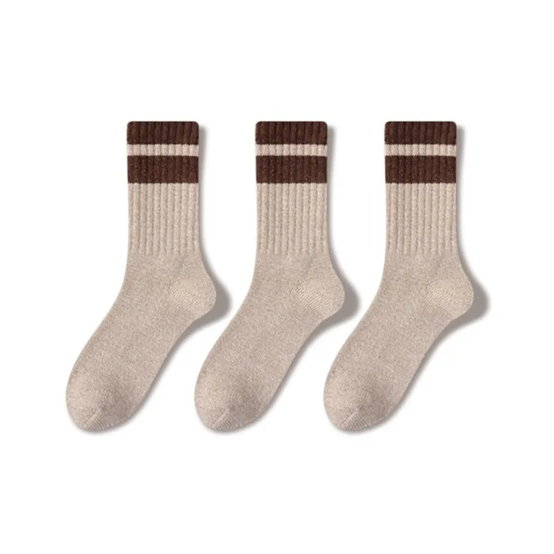 JIAZINI Mid Calf Socks Men's 3 Pack-42