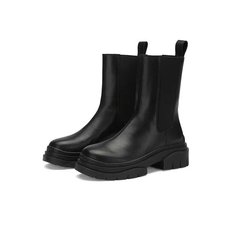 ASH Short Chelsea Boots Women's Black-3