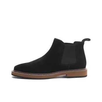 ELLE HOMME Crew Chelsea Boots Men's Black