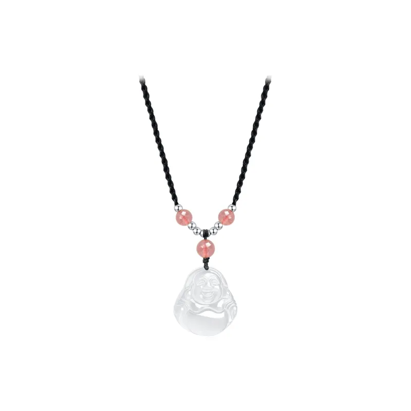 Chinese Jewelry Chalcedony Jade Necklaces Unisex-5