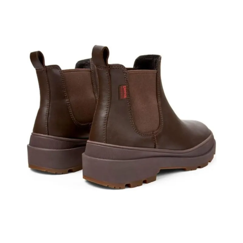 CAMPER Brutus Short Chelsea Boots Women's Brown-4