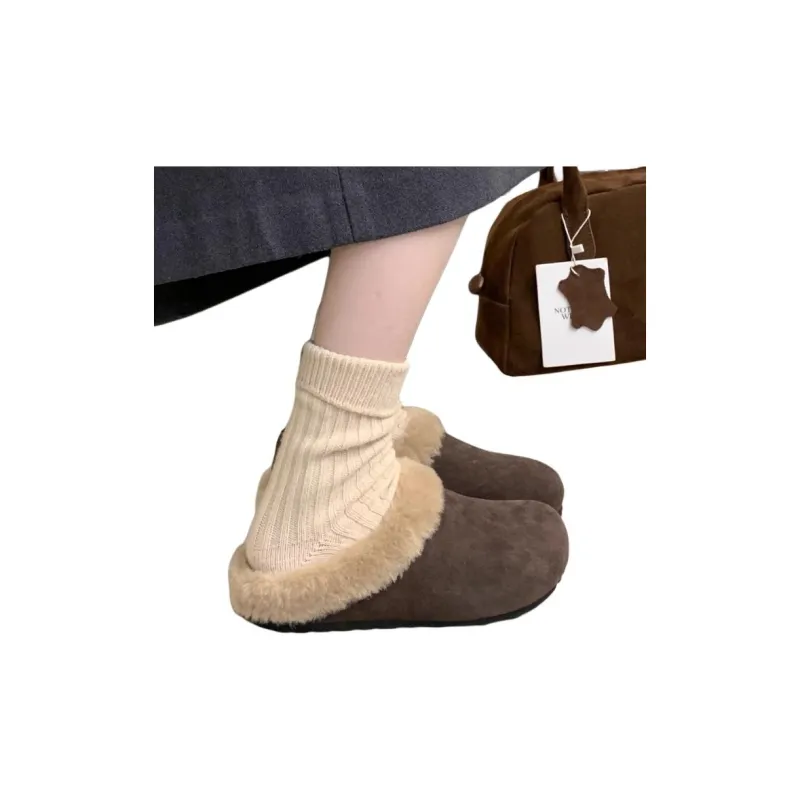Qiao Anju Home Slippers Khaki, Dark Brown-9