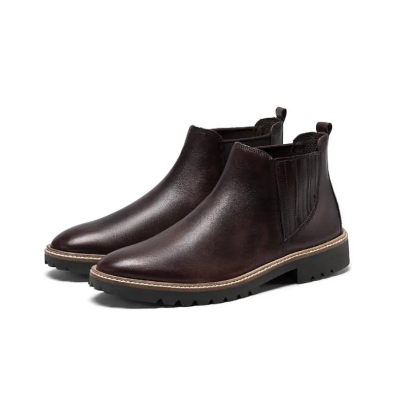 Ecco Ankle Length Chelsea Boots Women's Chocolate Brown-2