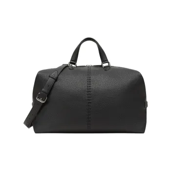 FENDI Calfskin Handbag Shoulder Bag Crossbody Bag Travel Bag Men's Black