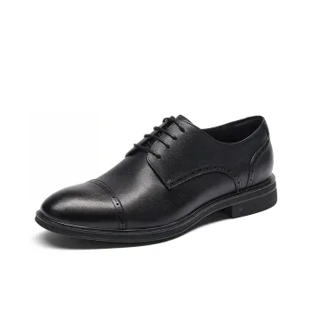 SEVEN Dress Shoes Men Low Top Black