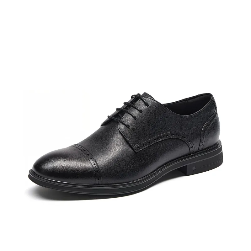SEVEN Dress Shoes Men Low Top Black-0