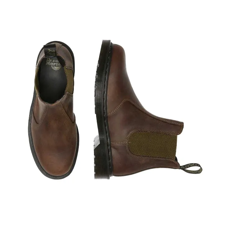 Dr.Martens 2976 Crazy Horse Leather Chelsea Boots 'Dark Brown'-2