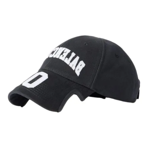 Balenciaga Cotton Baseball Caps Men's Black