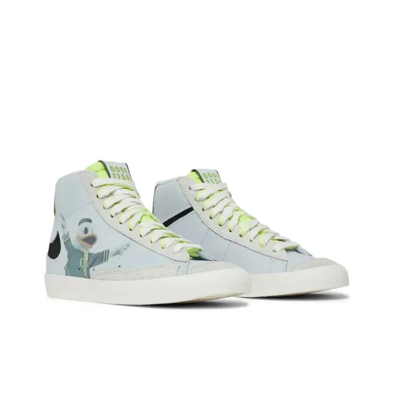 Nike Blazer Anti Slip Wear Resistant High Top Basketball Shoes Men's Blue-2