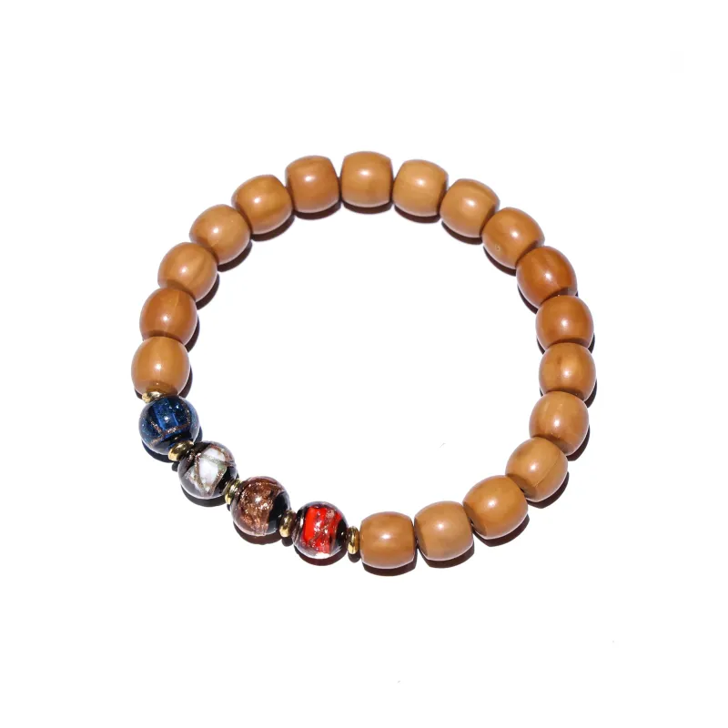 WUDE Monkey Head Walnut Wooden Bracelets Unisex-49