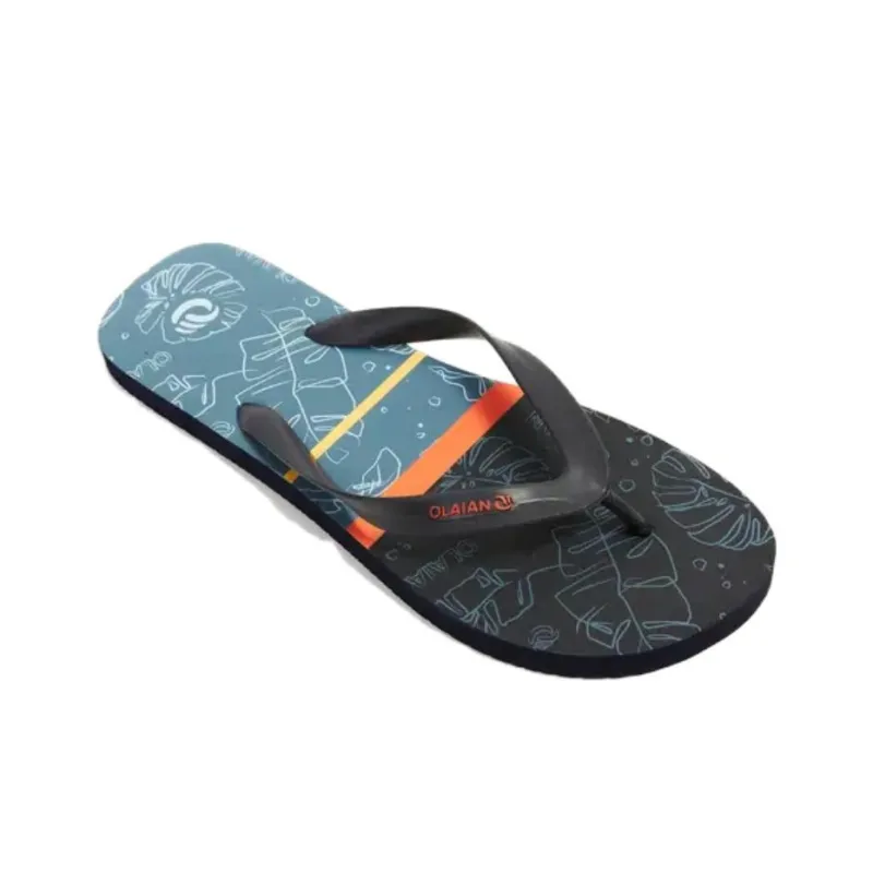 DECATHLON Flip Flops Men's Blue Black-4