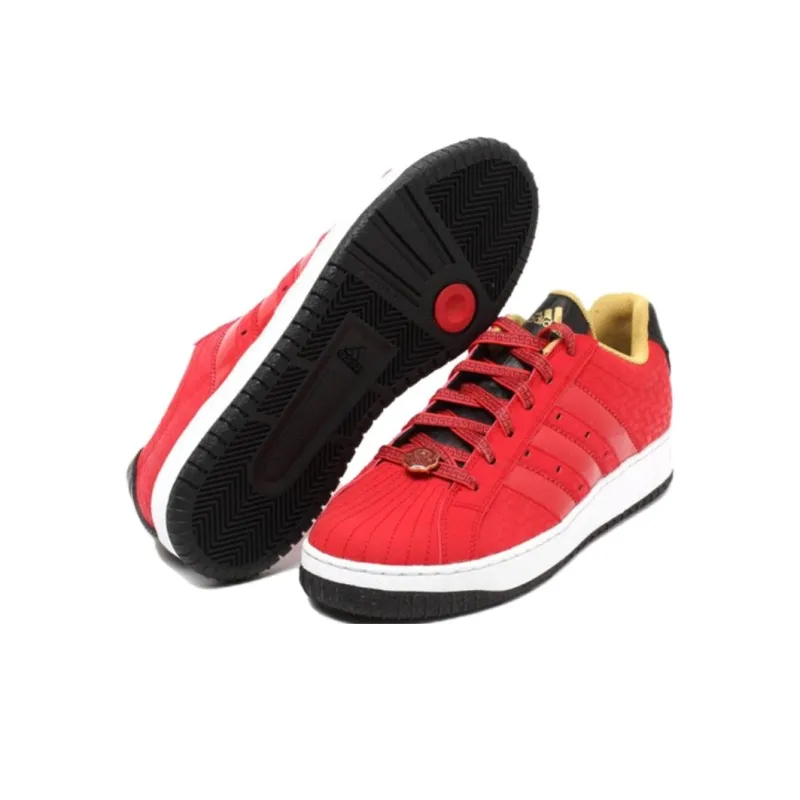 Adidas SS INSPIRED Anti Slip Wear Resistant Low Top Basketball Shoes Men's Red-3
