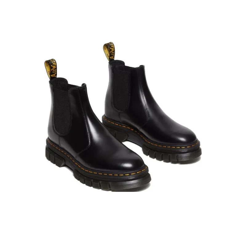 Dr.Martens Rikard Polished Smooth Leather Chelsea Boots 'Black'-3