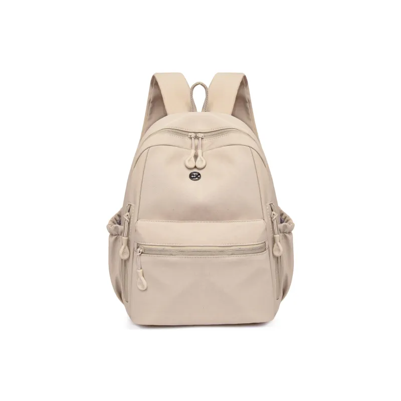 Yalu Oxford Backpack Women's Ivory/Black/Mint Green/Dusty Pink-0