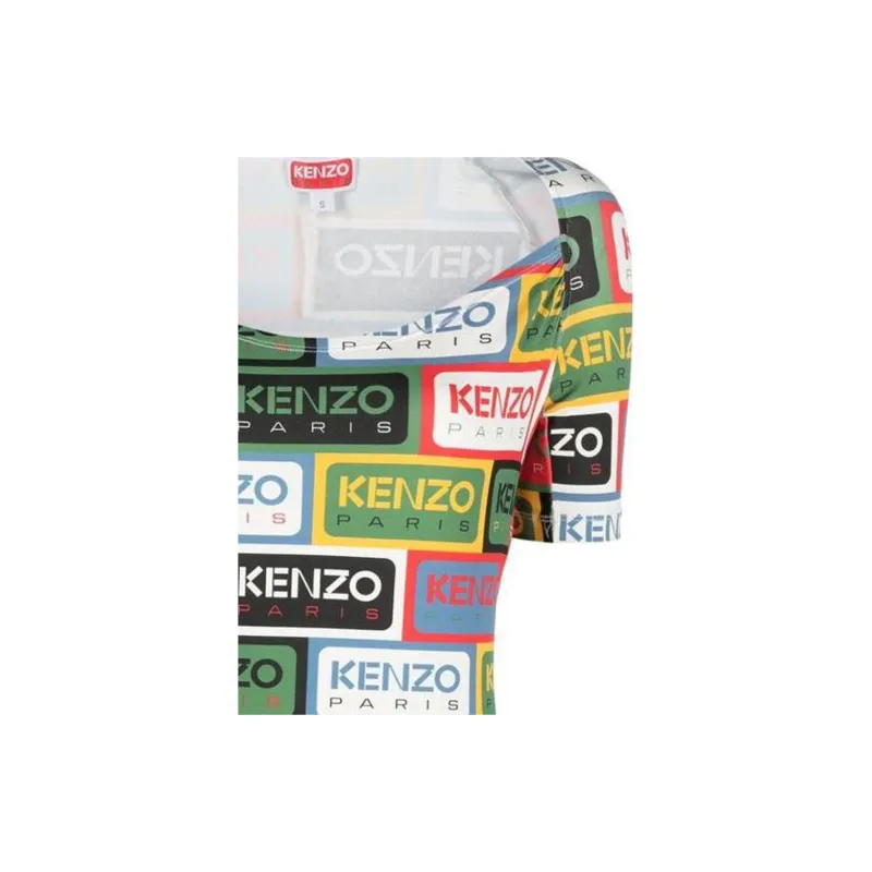 KENZO All Over Graphic Logo Motif Dress-2
