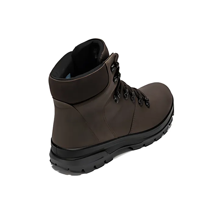 Ecco Rough Road Collection Short Outdoor Boots Men's Coffee-2